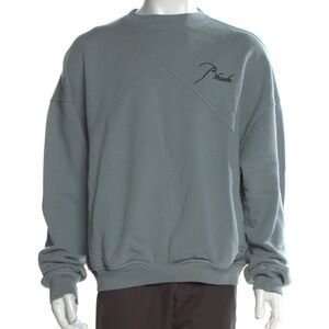 Rhude baby blue crewneck sweatshirt sz XS